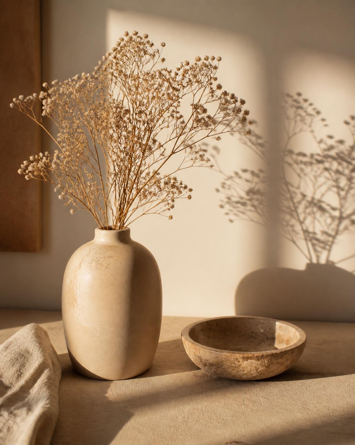 Warm still life detail in afternoon light